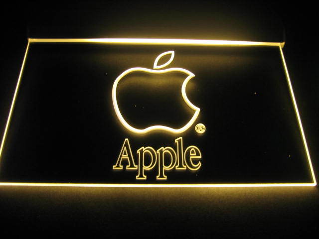 Apple Logo Beer Bar Pub Store Light Sign